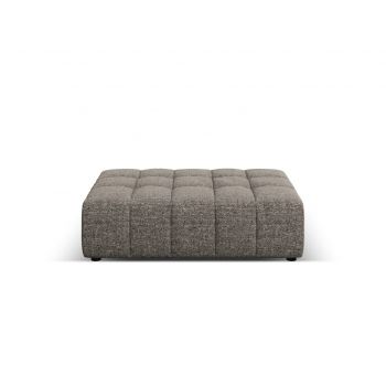 Taburet, Jennifer-140, Micadoni Home, 102x80x40 cm, tesatura chenille din poliester, gri