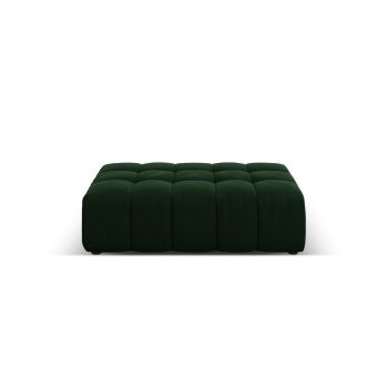 Taburet, Jennifer-51, Micadoni Home, 102x80x40 cm, catifea, verde bottle