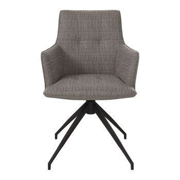 SCAUN DE GRĂDINĂ in metal, textil antracit, gri