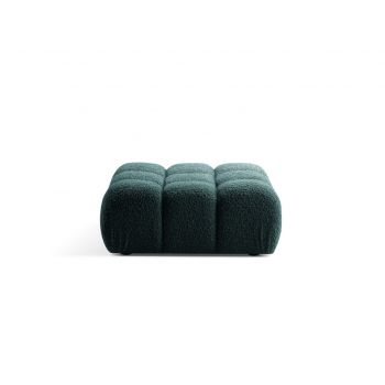 Taburet, Bellis-213, Micadoni Home, 94x94x43 cm, tesatura boucle, petrol