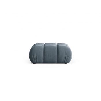 Taburet, Bellis-51, Micadoni Home, 94x94x43 cm, catifea, albastru deschis