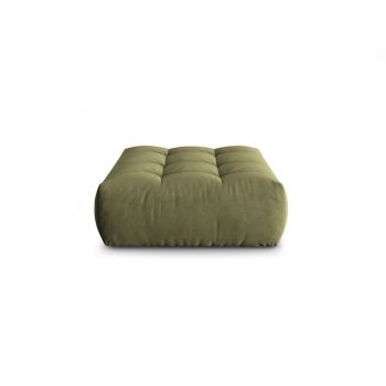 Taburet, Bloom-184, Micadoni Home, 110x101x42 cm, catifea, verde deschis