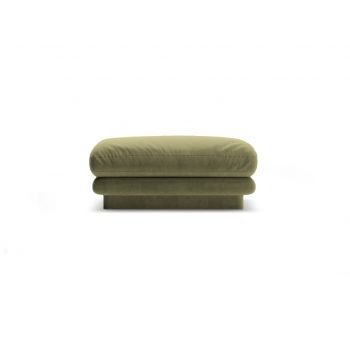 Taburet, Torino-184, Micadoni Home, 80x80x41 cm, catifea, verde deschis