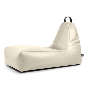Fotoliu bean bag bej cu tapițerie din imitație de piele Chill XXL – So Soft?