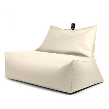 Fotoliu bean bag bej cu tapițerie din imitație de piele Icy Sofa – So Soft?