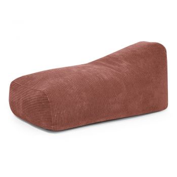 Fotoliu bean bag cărămiziu cu tapițerie din catifea reiată Snug 130 – SLOWDOWN