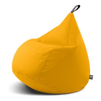 Fotoliu bean bag galben Drop XL – So Soft?