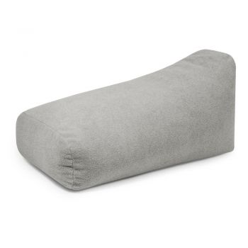 Fotoliu bean bag gri deschis cu tapițerie din țesătură bouclé Snug 130 – SLOWDOWN