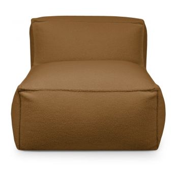 Fotoliu bean bag maro cu tapițerie din țesătură bouclé Mass Open Modul 90 – SLOWDOWN