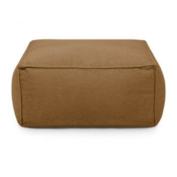 Fotoliu bean bag maro cu tapițerie din țesătură bouclé Mass – SLOWDOWN