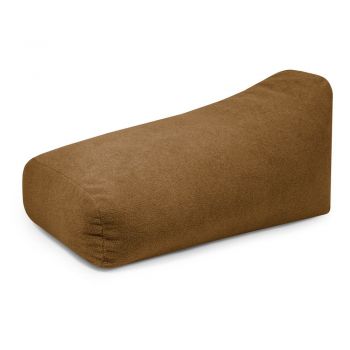 Fotoliu bean bag maro cu tapițerie din țesătură bouclé Snug 130 – SLOWDOWN