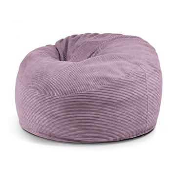 Fotoliu bean bag mov cu tapițerie din catifea reiată Om 110 – SLOWDOWN