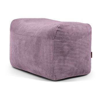 Fotoliu bean bag mov cu tapițerie din catifea reiată Plus 70 Lounge – SLOWDOWN