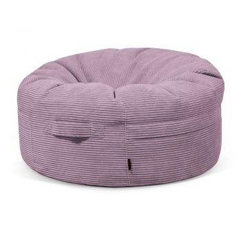 Fotoliu bean bag mov cu tapițerie din catifea reiată Roll 105 – SLOWDOWN