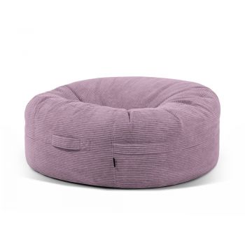 Fotoliu bean bag mov cu tapițerie din catifea reiată Roll 135 – SLOWDOWN
