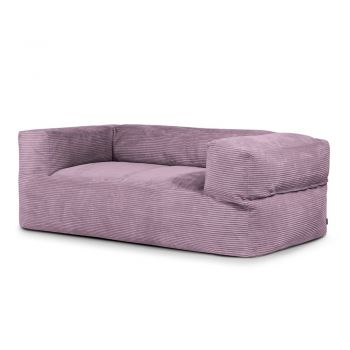 Fotoliu bean bag mov cu tapițerie din catifea reiată Sofa MooG – SLOWDOWN