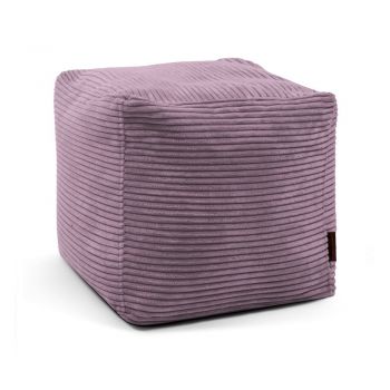 Fotoliu bean bag mov cu tapițerie din catifea reiată Up! MooG – SLOWDOWN