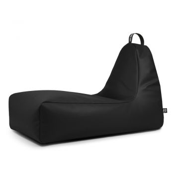 Fotoliu bean bag negru cu tapițerie din imitație de piele Chill XXL – So Soft?