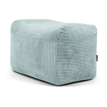 Fotoliu bean bag verde mentă cu tapițerie din catifea reiată Plus 70 Lounge – SLOWDOWN