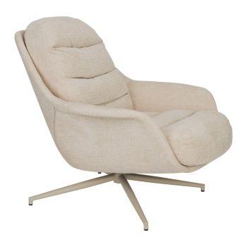 Fotoliu bej pivotant de relaxare Philly – Zuiver