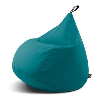 Fotoliu puf pentru copii turcoaz Drop M – So Soft?