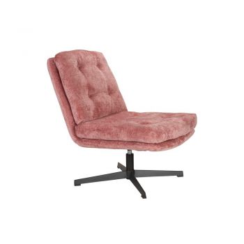 Fotoliu roz pivotant Kai – White Label