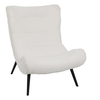 Fotoliu Silla, Pako World, Textil, Alb, 97x80x100 cm