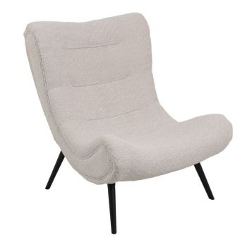 Fotoliu Silla, Pako World, Textil, Bej, 97x80x100 cm