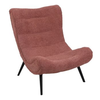 Fotoliu Silla, Pako World, Textil, Roz, 97x80x100 cm