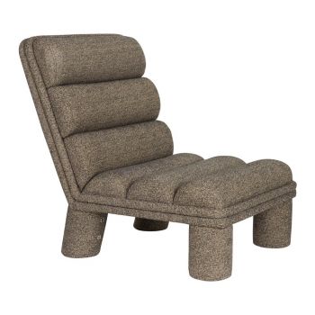 Fotoliu taupe cu tapițerie din țesătură bouclé Fern – Dutchbone