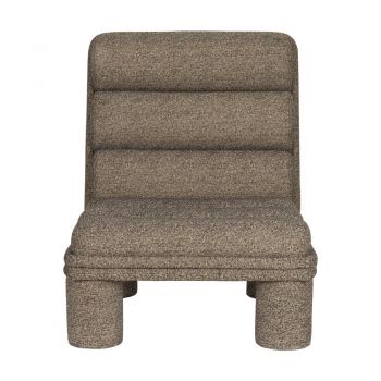 Fotoliu taupe cu tapițerie din țesătură bouclé Fern – Dutchbone