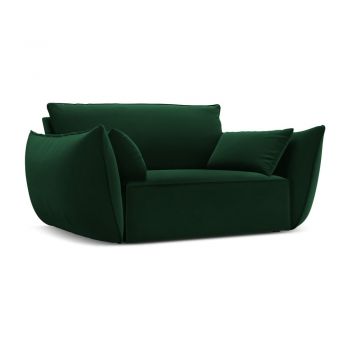 Fotoliu verde închis cu tapițerie din catifea Vanda – Mazzini Sofas