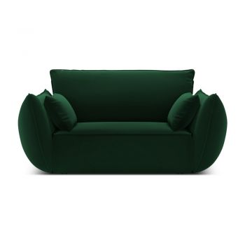 Fotoliu verde închis cu tapițerie din catifea Vanda – Mazzini Sofas