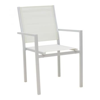 Fotoliu Zacreta, Pako World, Textil, Alb, 61x56x87 cm