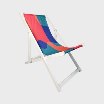Sezlong Color Fiesta, Homla, 58.5x71/86x92/100 cm, lemn/poliester, multicolor
