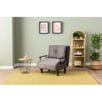 Fotoliu extensibil, Futon, 859FTN2343, Metal , Gri