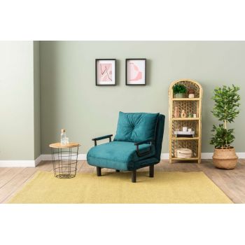 Fotoliu extensibil, Futon, 859FTN2344, Metal , Verde petrol
