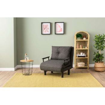 Fotoliu extensibil, Futon, 859FTN2346, Metal , Gri inchis