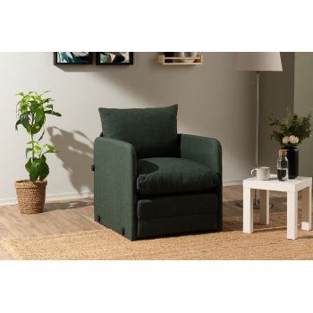 Fotoliu extensibil, Futon, 859FTN2883, Metal , Verde
