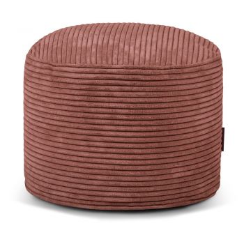 Fotoliu bean bag cărămiziu cu tapițerie din catifea reiată Mini – SLOWDOWN