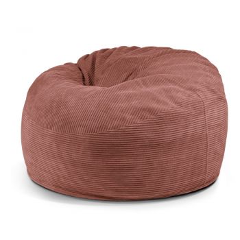 Fotoliu bean bag cărămiziu cu tapițerie din catifea reiată Om 110 – SLOWDOWN