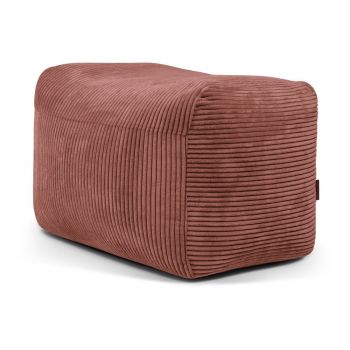 Fotoliu bean bag cărămiziu cu tapițerie din catifea reiată Plus 70 Lounge – SLOWDOWN