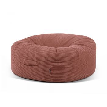 Fotoliu bean bag cărămiziu cu tapițerie din catifea reiată Roll 135 – SLOWDOWN