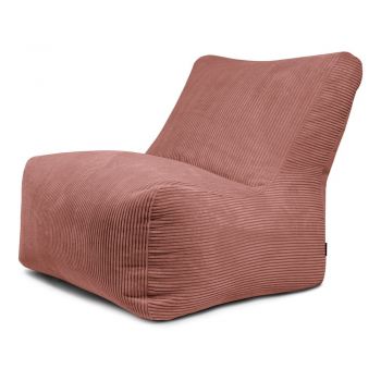 Fotoliu bean bag cărămiziu cu tapițerie din catifea reiată Seat 100 Lounge – SLOWDOWN