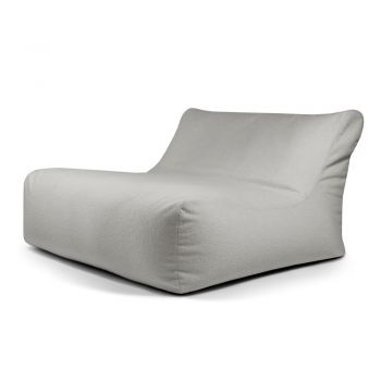 Fotoliu bean bag gri deschis cu tapițerie din țesătură bouclé Sofa Lounge – SLOWDOWN