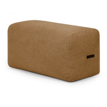 Fotoliu bean bag maro cu tapițerie din țesătură bouclé Plus 100 Lounge – SLOWDOWN