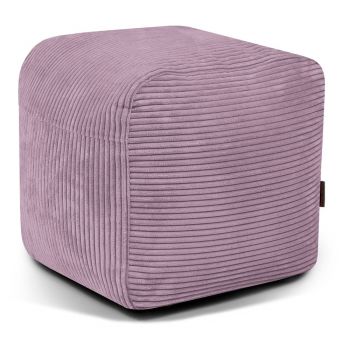 Fotoliu bean bag mov cu tapițerie din catifea reiată Plus 50 Lounge – SLOWDOWN