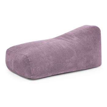 Fotoliu bean bag mov cu tapițerie din catifea reiată Snug 130 – SLOWDOWN