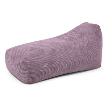 Fotoliu bean bag mov cu tapițerie din catifea reiată Snug Long 140 – SLOWDOWN