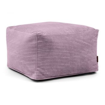 Fotoliu bean bag mov cu tapițerie din catifea reiată Softbox MooG – SLOWDOWN